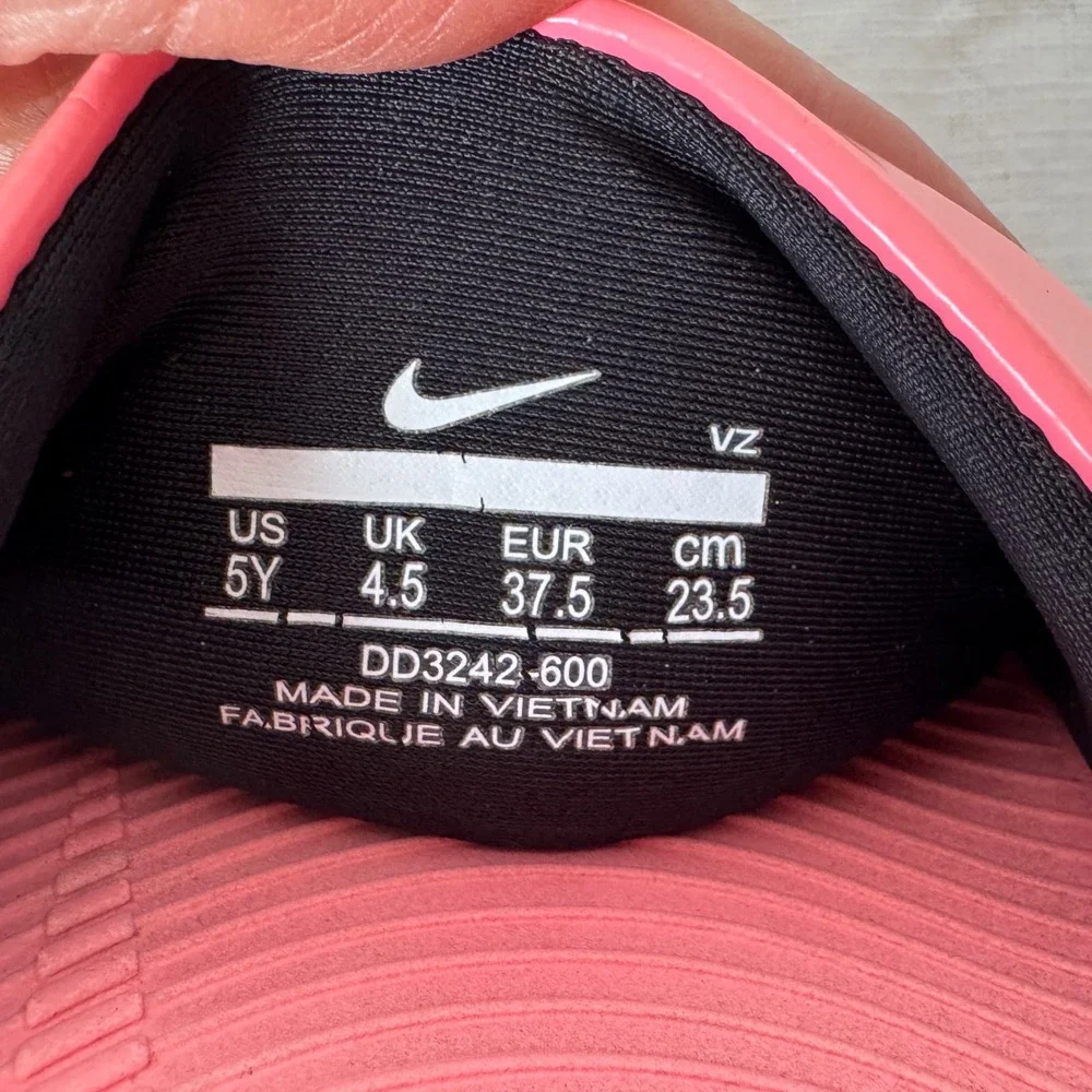 Nike Kawa Slide Kids Pink Foam White Black DD3242-600 Size 5Y